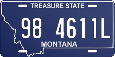 MT license plate 984611L