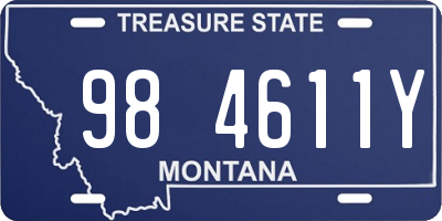 MT license plate 984611Y