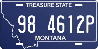MT license plate 984612P