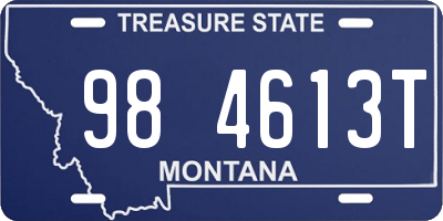 MT license plate 984613T