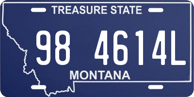 MT license plate 984614L