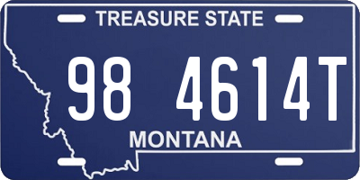 MT license plate 984614T