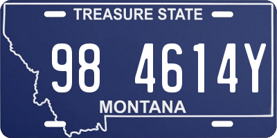 MT license plate 984614Y