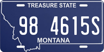 MT license plate 984615S