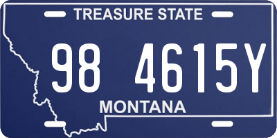 MT license plate 984615Y