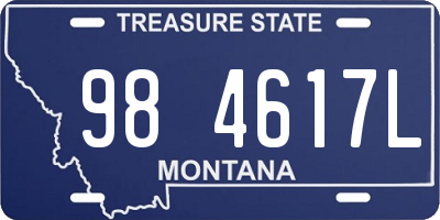 MT license plate 984617L