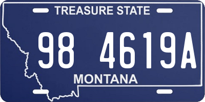 MT license plate 984619A