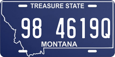 MT license plate 984619Q