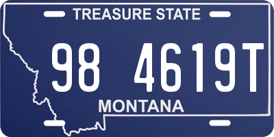 MT license plate 984619T