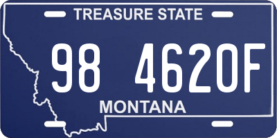 MT license plate 984620F