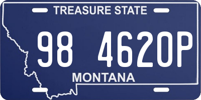 MT license plate 984620P
