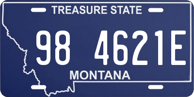 MT license plate 984621E