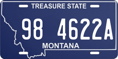 MT license plate 984622A