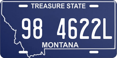 MT license plate 984622L