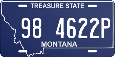 MT license plate 984622P