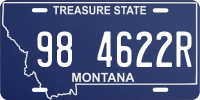 MT license plate 984622R