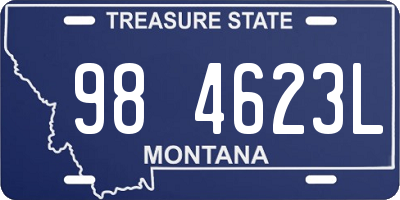 MT license plate 984623L