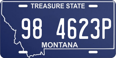 MT license plate 984623P