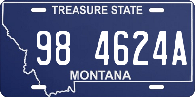 MT license plate 984624A