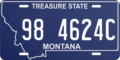 MT license plate 984624C