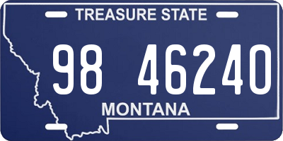 MT license plate 984624O