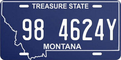 MT license plate 984624Y