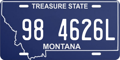 MT license plate 984626L