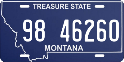 MT license plate 984626O