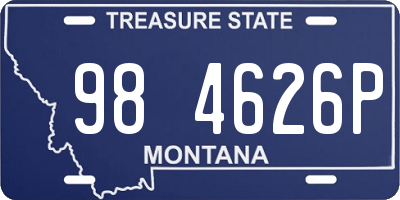 MT license plate 984626P