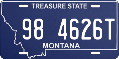 MT license plate 984626T