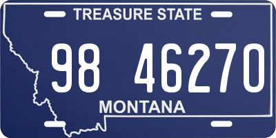 MT license plate 984627O