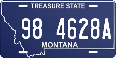MT license plate 984628A