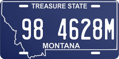 MT license plate 984628M