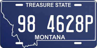 MT license plate 984628P