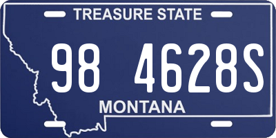 MT license plate 984628S