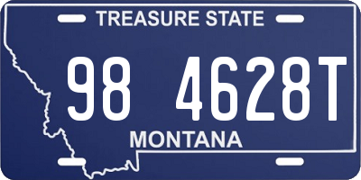 MT license plate 984628T