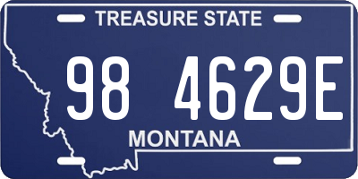 MT license plate 984629E