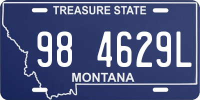 MT license plate 984629L