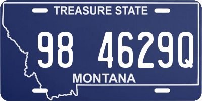 MT license plate 984629Q
