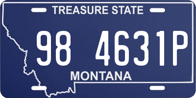 MT license plate 984631P