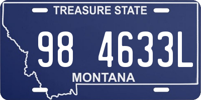 MT license plate 984633L