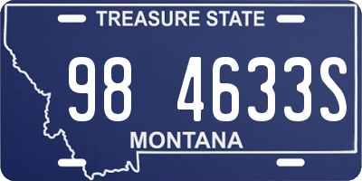 MT license plate 984633S