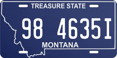 MT license plate 984635I