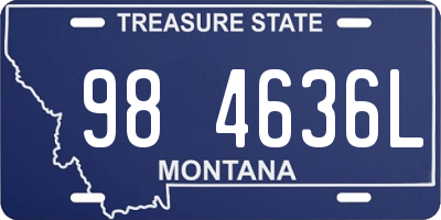 MT license plate 984636L