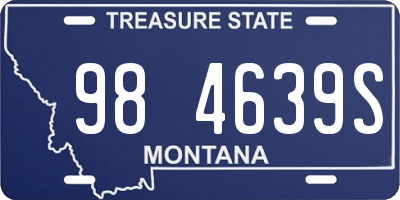 MT license plate 984639S