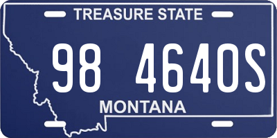 MT license plate 984640S