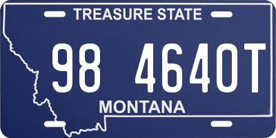 MT license plate 984640T