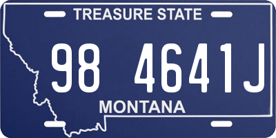 MT license plate 984641J