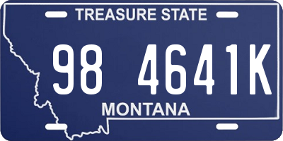 MT license plate 984641K