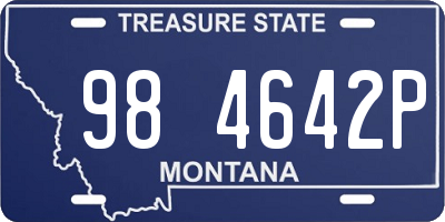 MT license plate 984642P